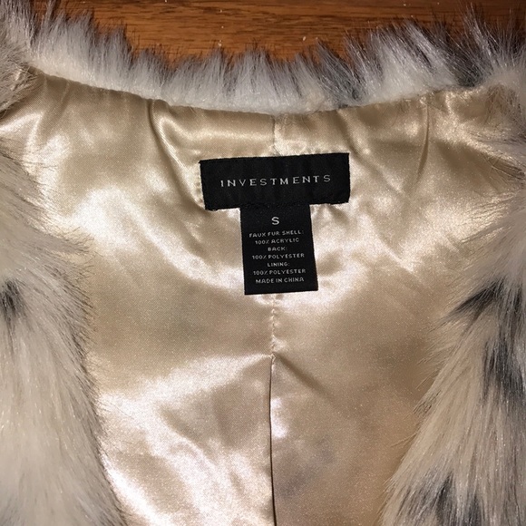 Fur Leopard Print Vest - Picture 2 of 3